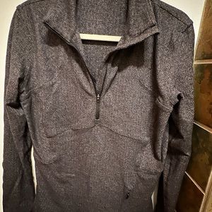 Lululemon herringbone 3/4 zip size 12